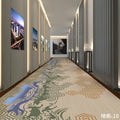 Custom hotel corridor aisle carpet, thickened 800g, fire-retardant, full coverage, for office buildings, offices, living rooms, bedrooms, and commercial use