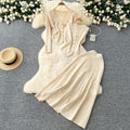 Xiaoxiangfeng wear women's three-piece set easiest for match sleeveless vest metal buckle silmlong sleevesknittingcardigan skirt