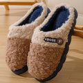 2024 winter new fuzzy slippers - indoor, non-slip, warm, trendy couple's cotton slippers for women - wholesale