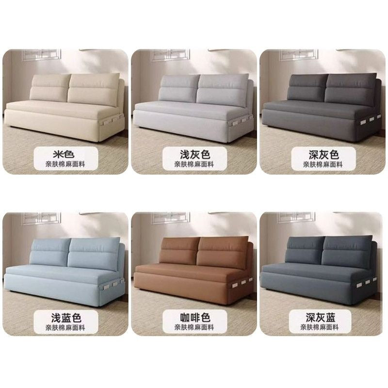 Sofa bed can be folded for dual use in small apartment living room multifunctional double sofa balcony cream style telescopic foldable bed