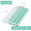 24 grids silicone ice tray ice cube ice making mold ice cube freezer frozen ice cube box making square ice box for home with lid