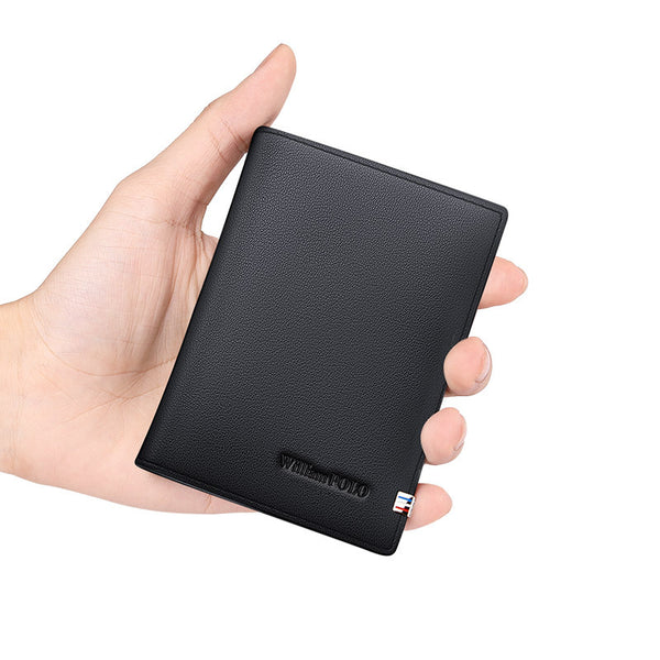 Emperor Paul Card Bag Men's Leather First Layer Cowhide Card Bag Driver's License Access Control Card Set Card Clip Wallet Card Bag Wholesale