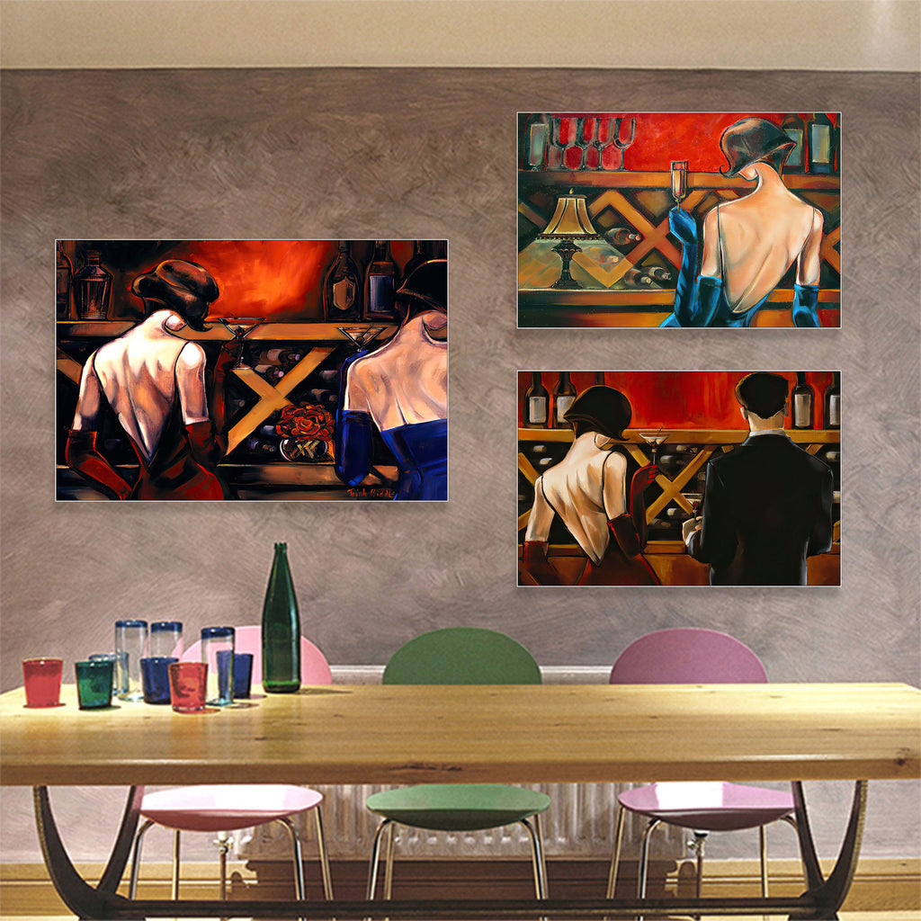 Industrial style bar decorative painting American retro beautiful woman oil painting ktv box hanging painting western restaurant cafe mural