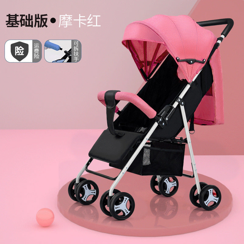 Baby stroller - convertible, reclining, foldable, lightweight - perfect for outings