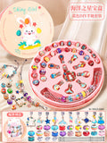 Diy beading kit for kids - necklace, bracelet & jewelry making - educational toy gift set for girls