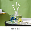 100ml preserved flower flameless reed diffuser - hotel-grade fragrance, home air freshener, and odor eliminator for bathrooms