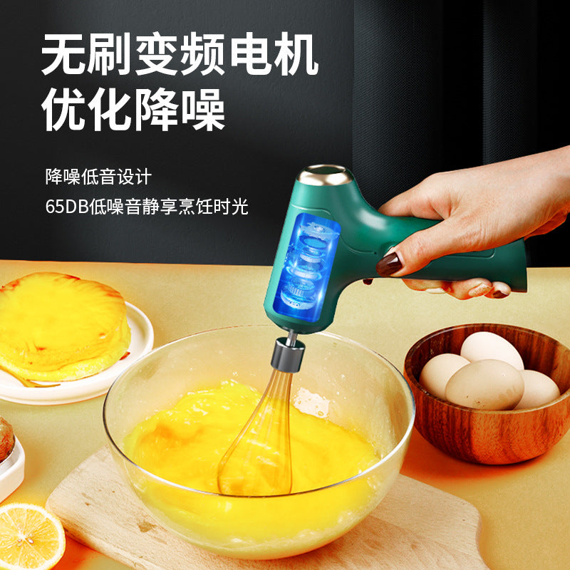 Wireless handheld electric whisk for home baking - cream whipper, mixer, kitchen baking gadget, egg white beater