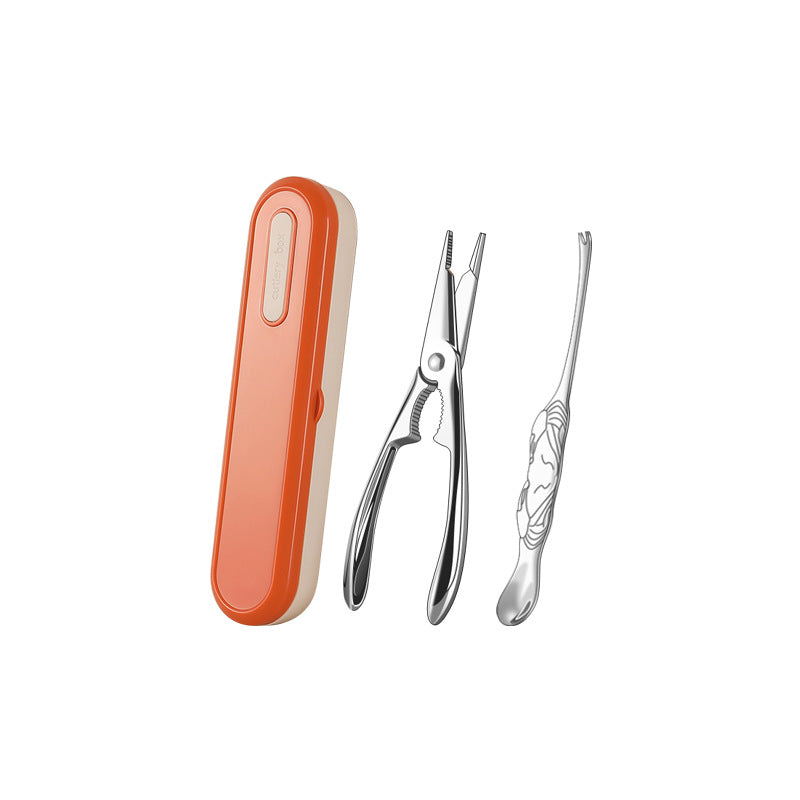 Eight pieces of household crabs, special crab claws for eating crab tools, scissors for crab claws, three-piece set for removing crabs and peeling hairy crab artifacts
