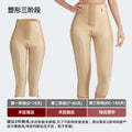 Post-liposuction thigh shaping pants, leg ring suction shaping leg pants, fully open zippers on both sides, three-quarter corset pants