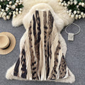 fashionretroprintingpleated elastic waist fashion skirt women's high waist a-line skirt work clothing long skirt summer