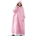 New arrival: lazy day pajama set - pullover tv blanket, thickened hooded pajamas, warm blanket hoodie, loose-fit outerwear bathrobe