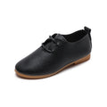 new autumn collection: low-top leather shoes for boys and girls - princess style, new british-inspired lace-up flats, baby black leather shoes