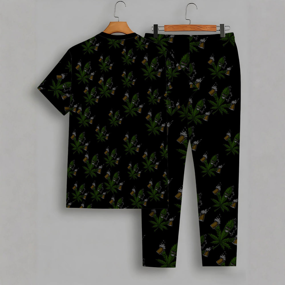 Men's casual activewear set - cross-border hot seller in europe and the us (short sleeve)
