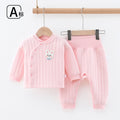 Baby three-layer heattechintimatessuitfall and winter cotton bottom autumn clothes for men and women baby quilted high waist free suit cotton