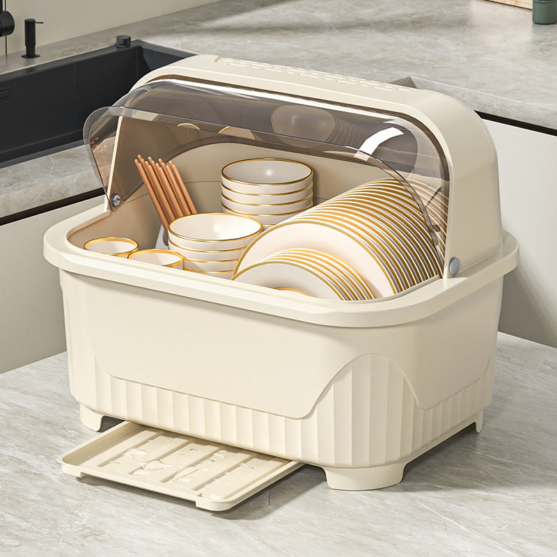 Drain cupboard kitchen bowl tableware box for home storage box with lid bowl rack dishes dishes rack dormitory