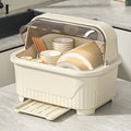 Drain cupboard kitchen bowl tableware box for home storage box with lid bowl rack dishes dishes rack dormitory
