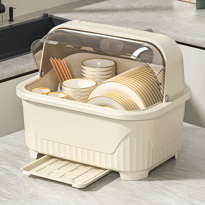 Drain cupboard kitchen bowl tableware box for home storage box with lid bowl rack dishes dishes rack dormitory