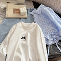 Spring new arrivalgirllong sleeves style bottomtopst-shirt baby girlfashioncasualkidssweatshirt children's clothing trendy