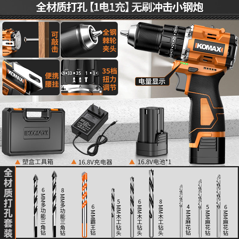 Cordless drill & impact driver combo - brushless, compact, lithium-ion powered - ideal for home use & diy projects