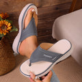 foreign trade  slippers women's summer sports flip-flops women's thick-soled wedge sandals large size slippers wholesale