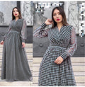 Aliexpress   new european and american foreign trade  chiffon maxi dress african plus size socialite fairy dress