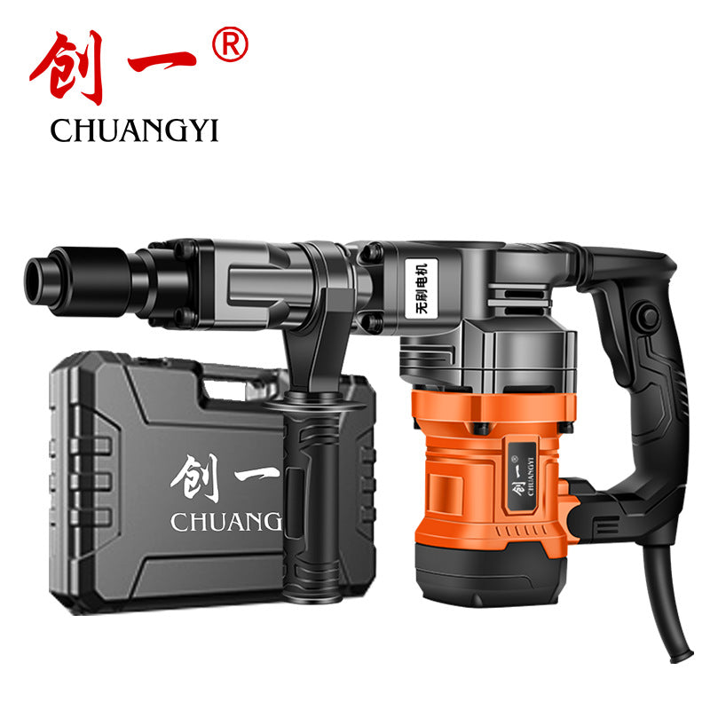 Chuangyi industrial-grade high-power electric pick and hammer single-use concrete wall breaking and grooving heavy-duty dual-purpose small electric pick