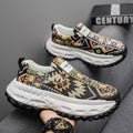 2025 winter new men's chunky platform sneakers - slip-on casual athletic shoes, anti-slip, wear-resistant, and breathable
