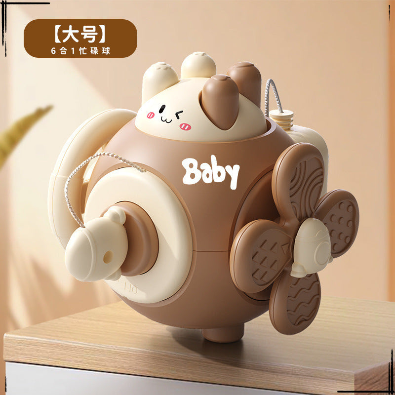 Baby busy ball hand catching ball 1-2 years old 3 baby busy board house hexahedron Montessori early education educational children's toys