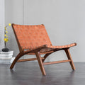 Solid wood sofa chair balcony leisure chair medieval style rattan chair living room lounge chair for homeb&b saddle chair