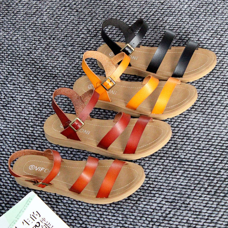 Fashion Ladies Sandals Chaozhou Factory Women's Shoes Flat Comfort Sandals Summer Beach Shoes Craft Shoes