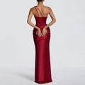 summer new arrivals: european & american cross-border women's fashion - trendy one-shoulder cami dress, solid color bodycon maxi dress