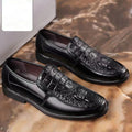 Spring new arrivals: soft leather, soft sole, round toe, breathable, trendy casual leather shoes - business formal, fashionable british style, trendy men's shoes