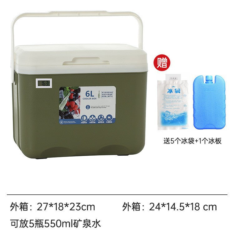 Insulated box outdoor camping picnic ice cube refrigerated car refrigerator commercial cold box stall ice box portable ice bucket