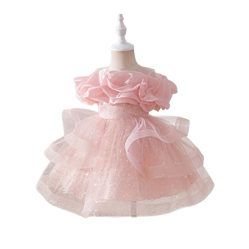 Children's formal dresses princess gowns - new cross-border collection - high-end girls' dresses - little girl's piano recital & children's day performance outfits