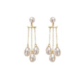 Pearl ear wire empty support, multi-bead pearl ear wire earrings empty support, equipped with 7-12mm round beads, high-end feel