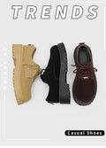 Retro big toe derby shoes for men 2026new arrivalthick soleincrease low top rhubarb boots workwearbootscasual leather shoes