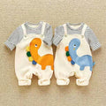 Newborn baby romper - cute cartoon design for boys & girls - trendy spring/autumn style
