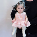 Summer lightweight princess style baby romper dress - sweet lace sleeveless vest dress - super cute romper dress