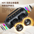 New wireless bluetooth speaker - outdoor waterproof portable subwoofer with rgb lighting - portable audio system