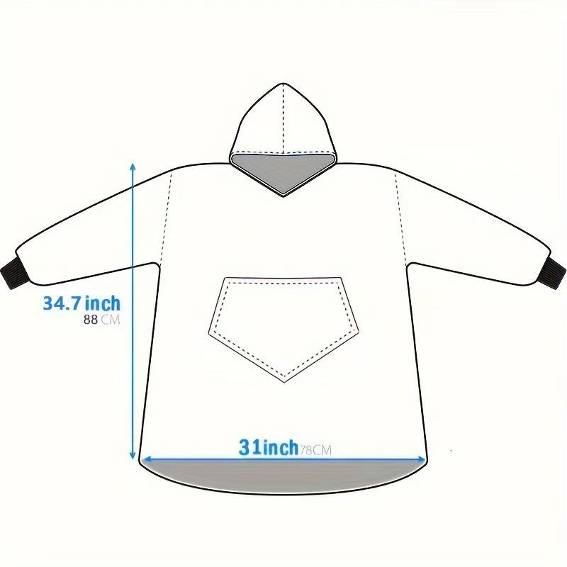 Lazy pullover pajamas for women heattech clothing flannel hug hoodie cold weather clothing long nightgown