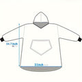 Lazy pullover pajamas for women heattech clothing flannel hug hoodie cold weather clothing long nightgown