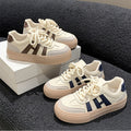 Niche style original design thick solewhite shoes women's 2025spring & fallnew arrival german training shoes retro sneakers sports casual shoes