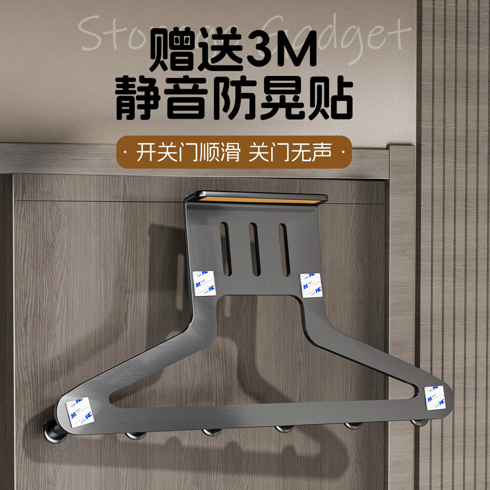 Over-the-door hook rack - no drilling required! heavy-duty adhesive hanger for entryway, perfect for hanging clothes, bags, and more. your ultimate storage solution!