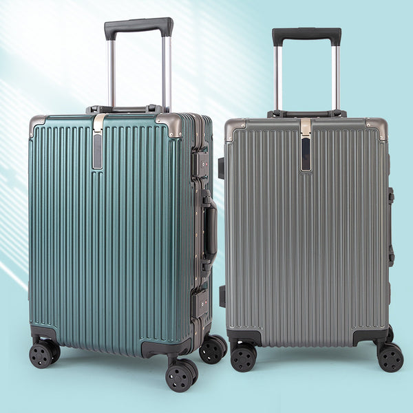 Yongsheng aluminum frame suitcase wear-resistant and anti-drop 20-inch universal wheel boarding password box 24-inch business trolley case wholesale