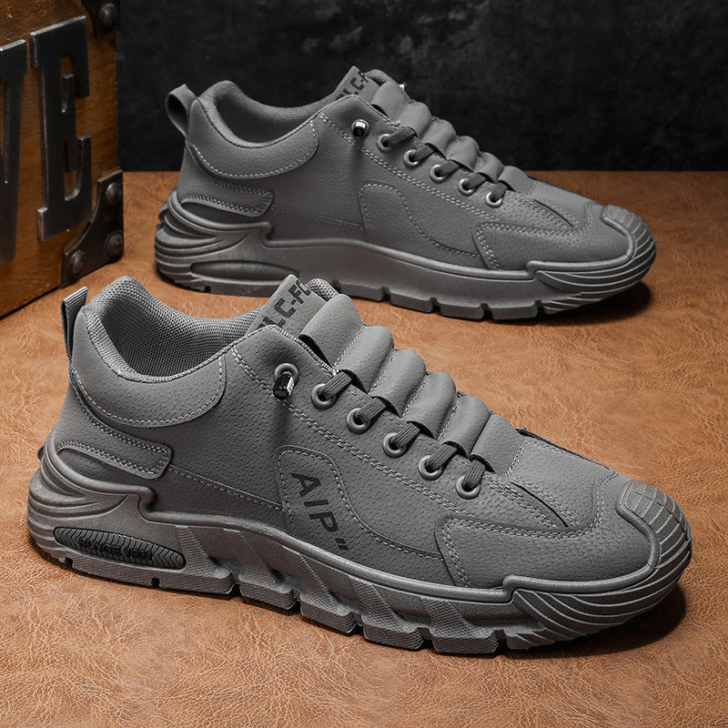 Men's safety shoes - spring work boots: waterproof, slip-resistant, wear-resistant, slip-on sneakers for construction, sports, casual wear, and work
