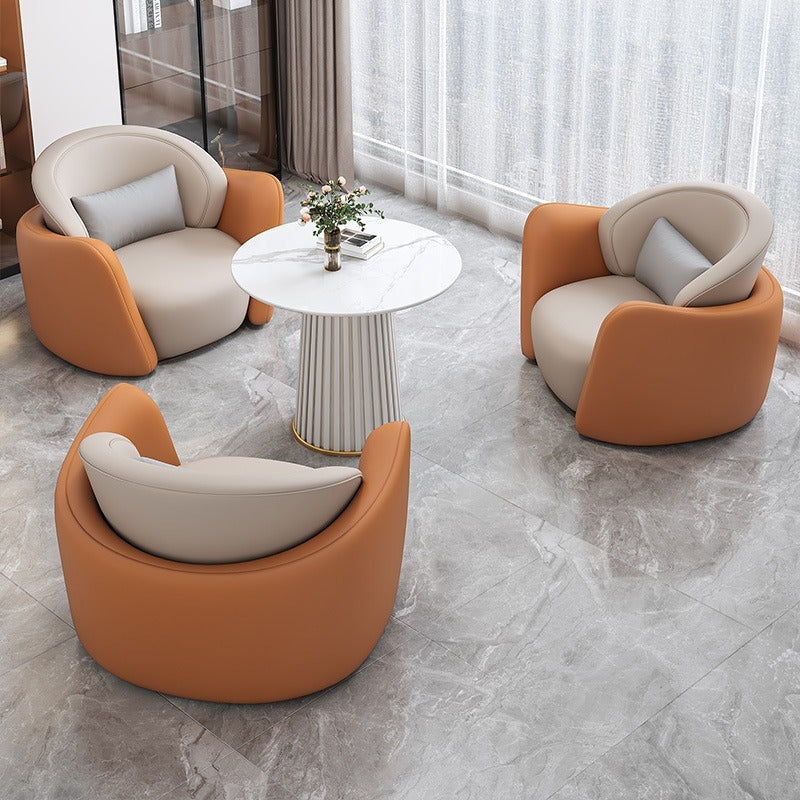 Negotiation table and chair set, lounge area, modern light luxury lounge area, reception table, negotiation table, sales office, beauty salon reception