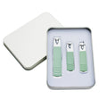 Stainless steel nail clipper three-piece gift set - cuticle nippers, manicure kit, wholesale nail clipper set