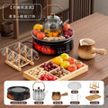 [17 pieces of tea making + roasted milk] tea cup * 6 + yuexi pot + roasted milk can + grilling net + cup holder + storage tray