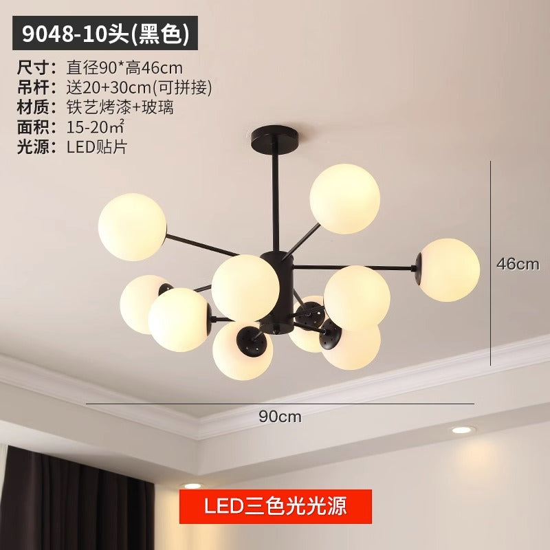 export european style living room chandelier post-modern casual three-head dining room master bedroom for home high-end scandinavian lamps