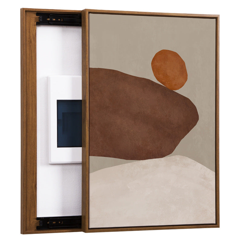 Modern simple meter box hanging pictures, advanced sense blocking distribution box meter box decorative pictures, no punching porch hanging pictures